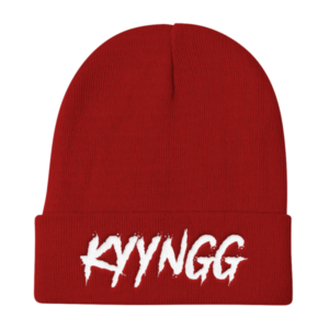Kyyngg White Logo Beanie