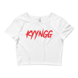Kyyngg Red Logo Women’s Crop Top